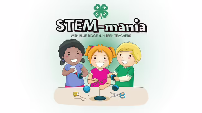 Cartoon of youth at a table creating a science project.