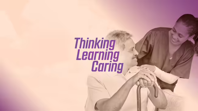 A caregiver with an older adult