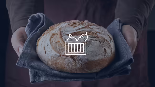 A homemade loaf of bread