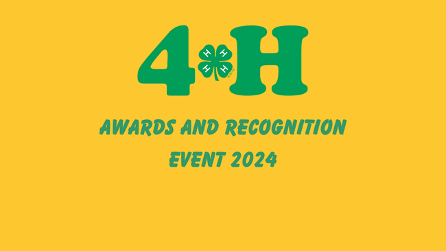 4-H logo awards and recognition event 2024