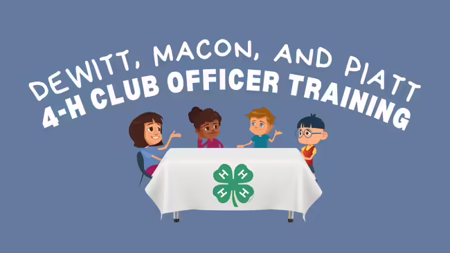 4-H Club Officer Training