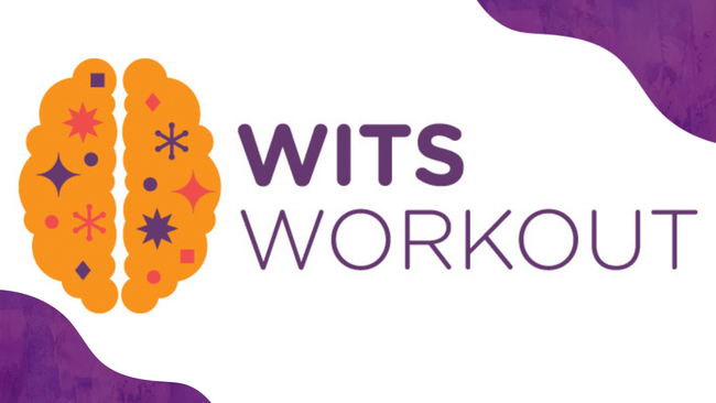 brain located next to the words Wits Workout