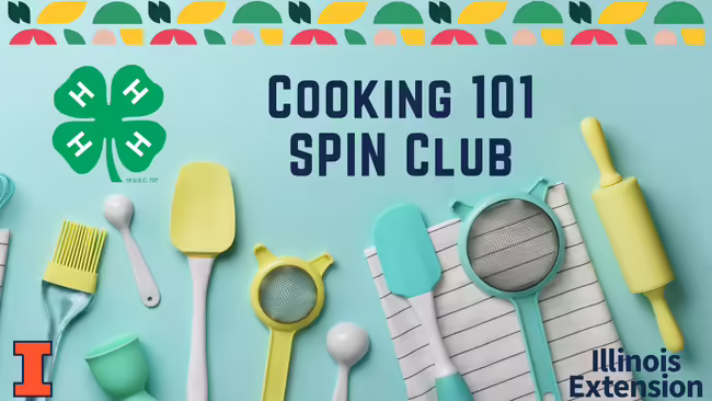 Cooking 101 Spin Club Utensils for cooking on table