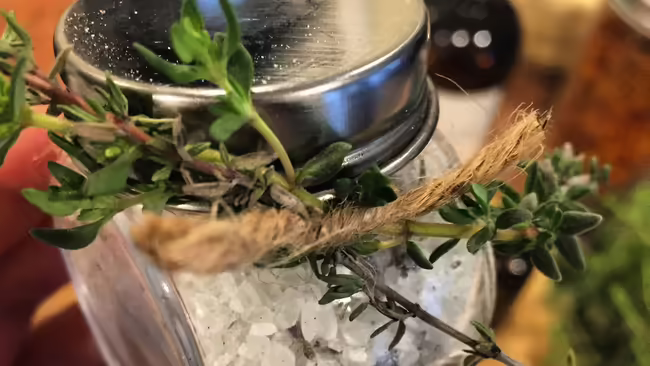 jar of herbal salt