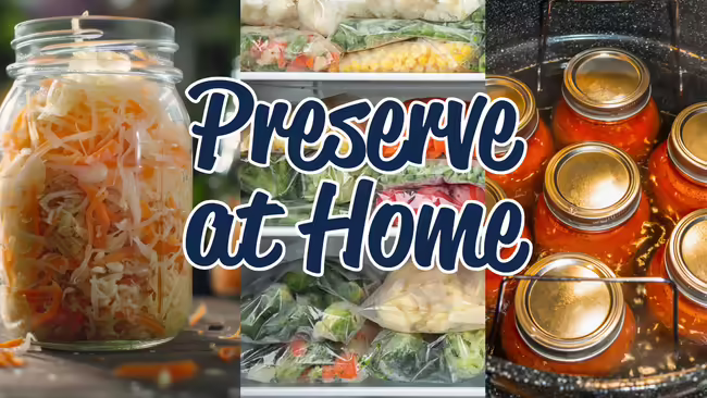 Preserve at Home canning jars