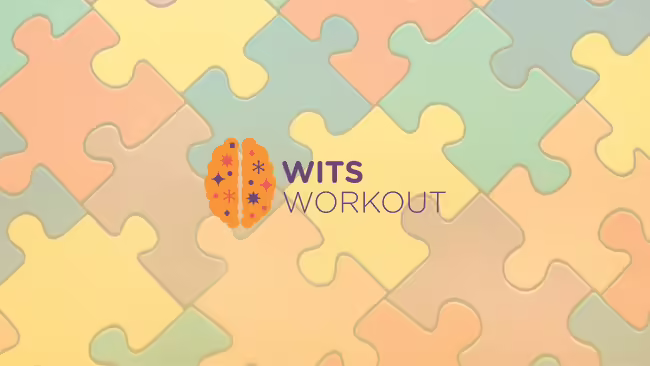 An orange brain on top of a finished puzzle.