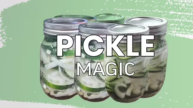 Pickle Magic - Jars of pickles