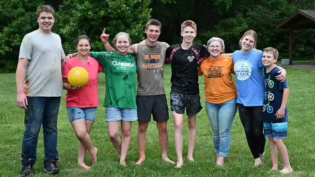 group of teens