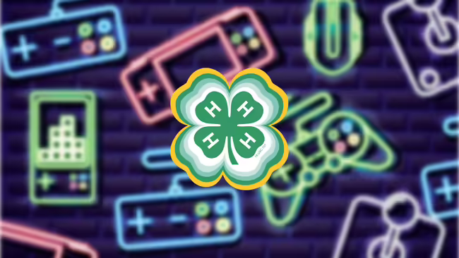 video game controllers with the 4-H logo