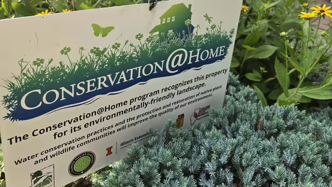 Conservation at Home sign