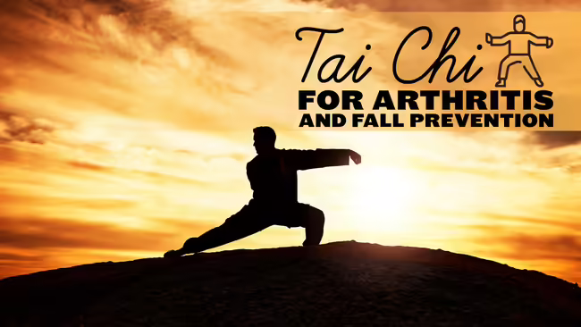 Person Doing Tai Chi on a Mountain