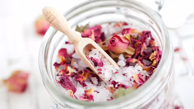 flower herbal bath salts