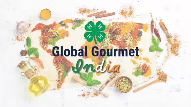 A map of the world created from a variety of spices from different countries.