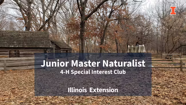 Junior Master Naturalist ad with photo of Sand Ridge Nature Center as Background