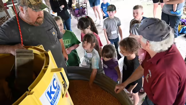 the silo safety station at Farm Safety Day