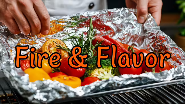 Baking sheet with Veggies on it