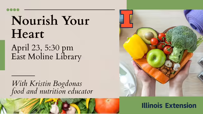 Heart-shaped bowl filled with fresh produce