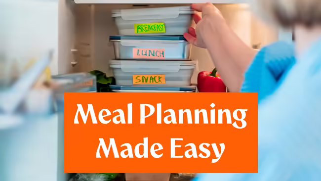 labeled storage containers 