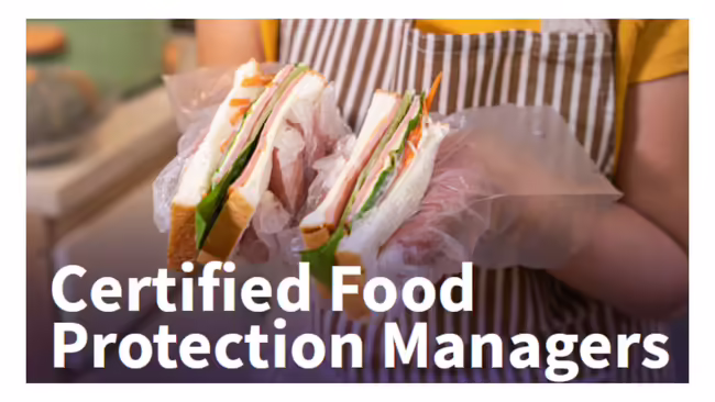 Certified Food Protection Managers