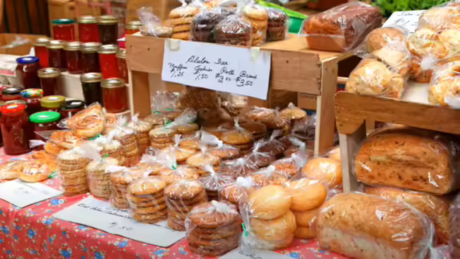 Packaged foods for sale