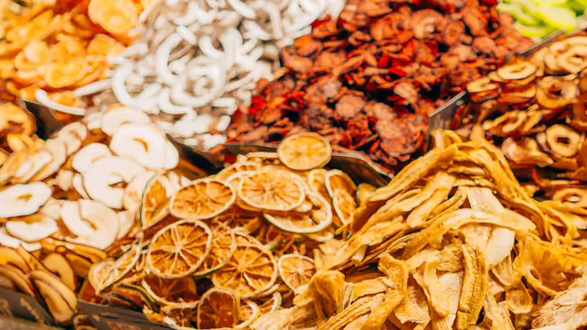 various dehydrated food