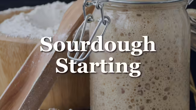 jar of sourdough