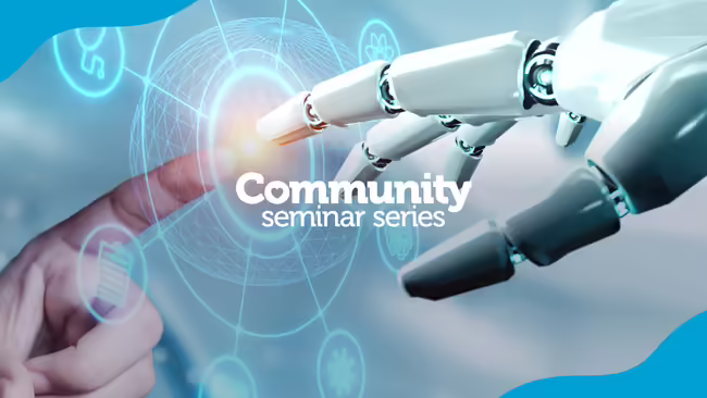 A human and robot finger
