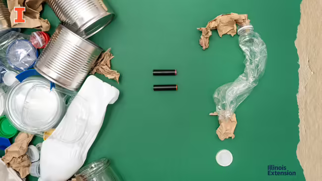 pile of garbage making a question mark