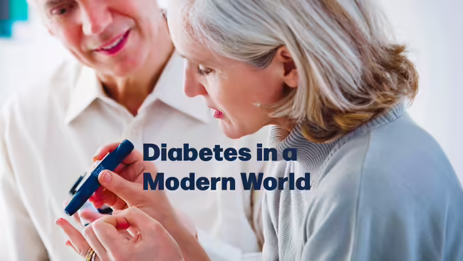 man and woman checking blood sugar
