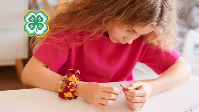 girl sewing