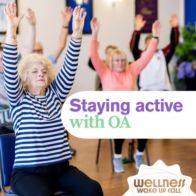 A group of elderly ladies exercising