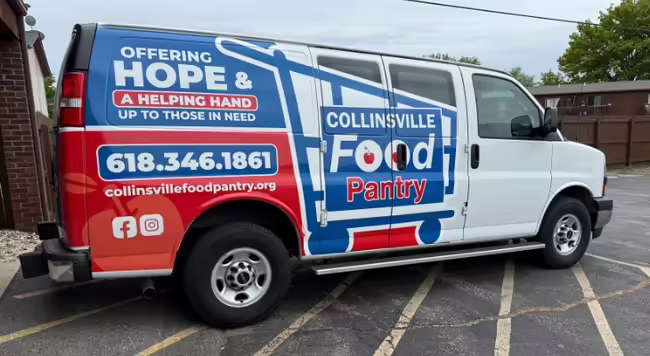 Collinsville food pantry van 