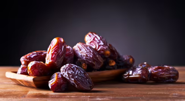 Dates on a plate