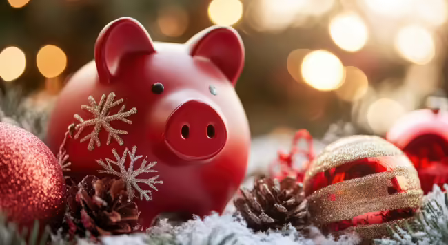 Holiday piggy bank
