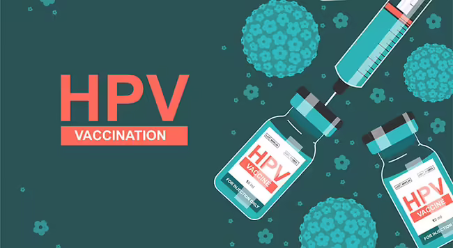 HPV vaccine vials