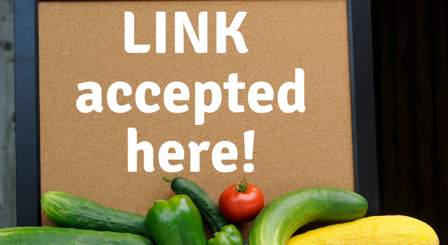 LINK accepted here sign next to farm fresh produce