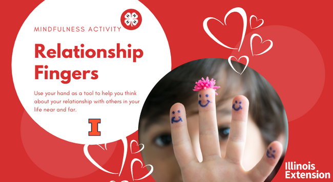 Relationship fingers info graphic