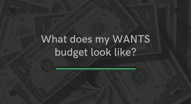 What does my WANTS budget look like?