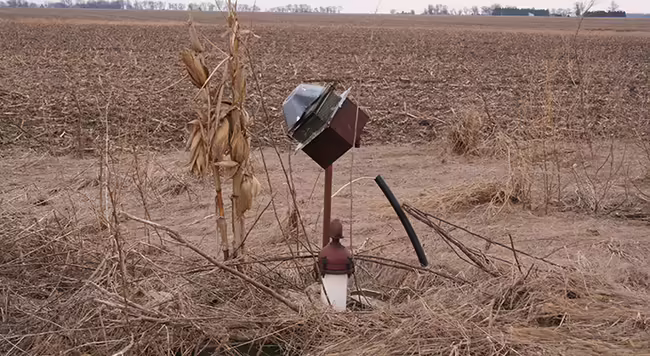 well head near an ag field