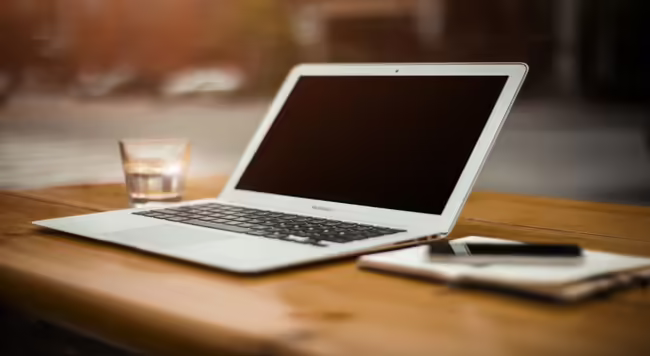 Working at home on your laptop