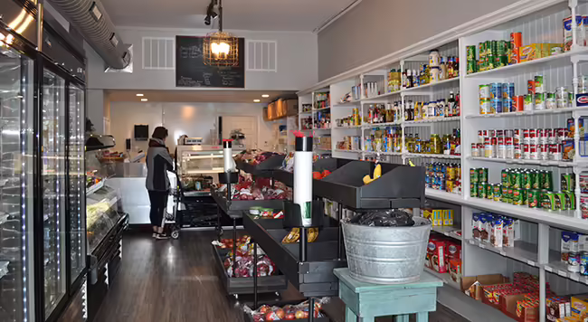 inside of small grocery store