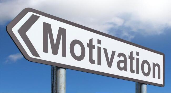 An arrow that has the word Motivation on it.