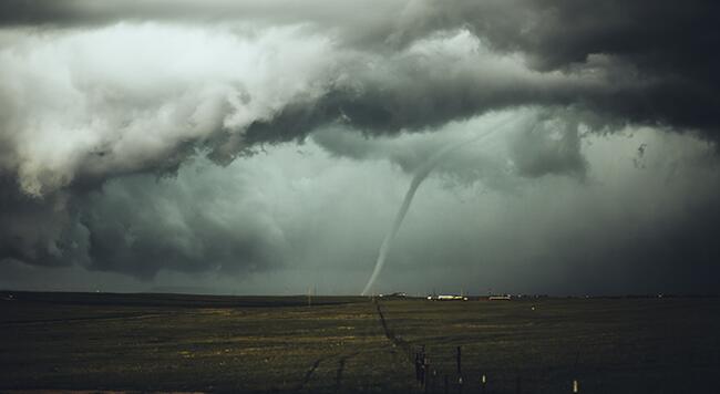 tornado over field