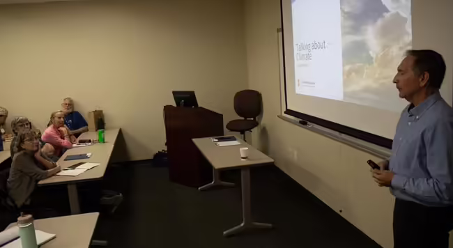 Duane Friend teaching at a conference
