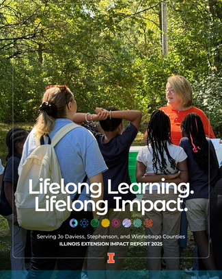 Unit one impact report front page of program coordinator teaching youth outdoors