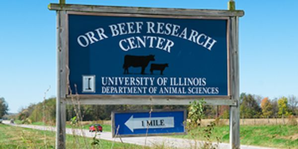 Orr Beef Research Center Sign