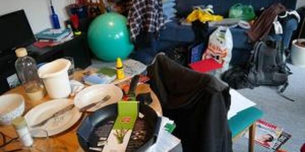 Cluttered room