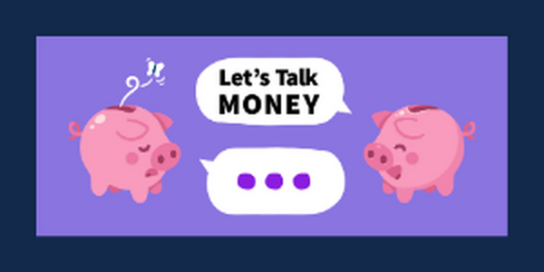 Piggy Banks talking about money