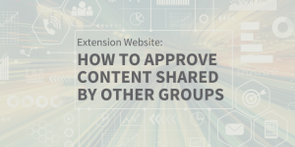 How to Approve Shared Content