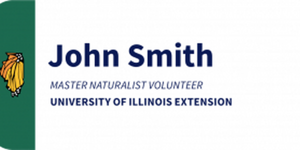Illinois Extension Master Naturalist Name Tag